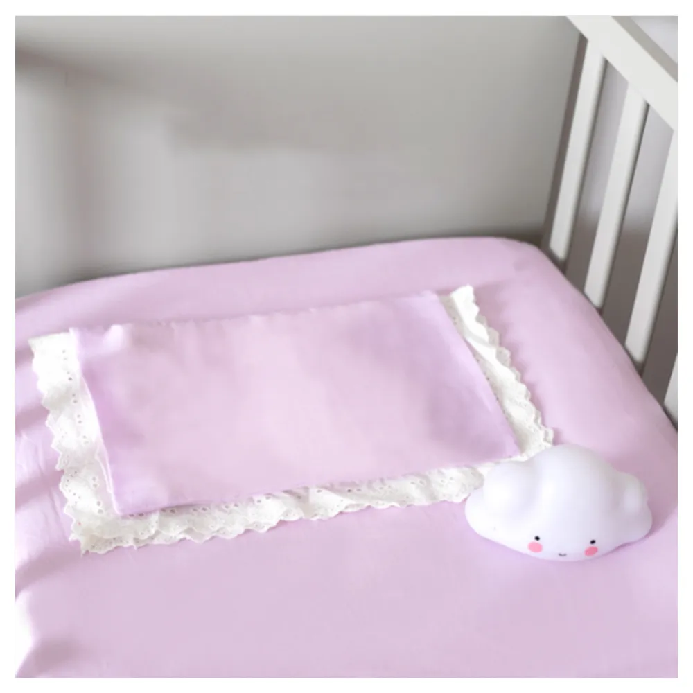 【MARURU】日本製嬰兒床單 木槿紫 70x130(日本製嬰兒寶寶baby床單/適用70x130嬰兒床墊)