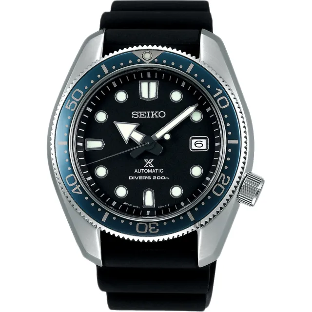 【SEIKO 精工】PROSPEX 水鬼 200米潛水機械錶-黑/44mm 開學禮 送禮 推薦(6R15-04G0X  SPB079J1)