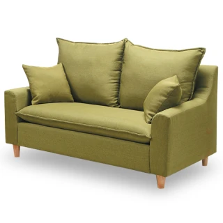 【時尚屋】奧蘿拉雙人座蘋果綠色沙發 MT7-321-5(免組裝 免運費 沙發)