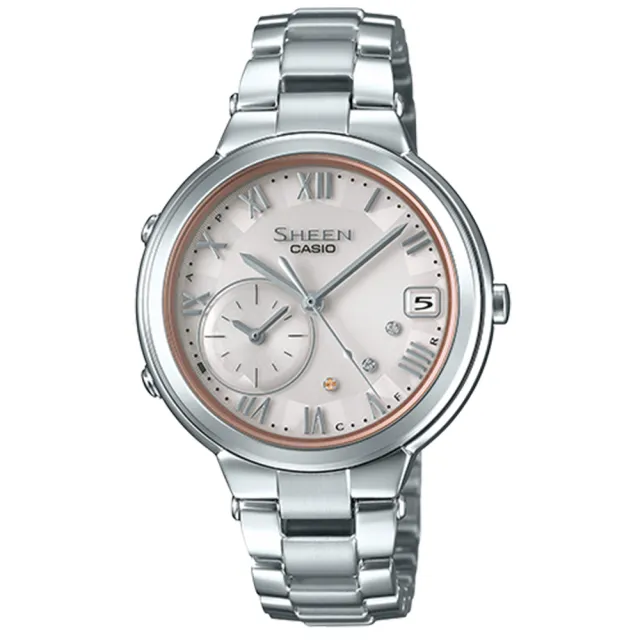 【CASIO 卡西歐】SHEEN 藍牙太陽能錶 情人節 禮物(SHB-200AD-4A)