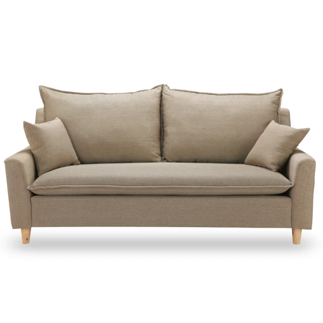 hoi! 好好生活 林氏木業簡約現代風高背科技布三人沙發 B