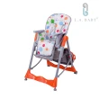 【L.A. Baby】多功能高腳餐椅-腳踏不可調款(7色選購藍色、黃色、綠色、白色、橘色)