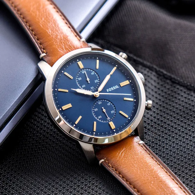 【FOSSIL】公司貨 卓越魅力湛藍腕錶(FS5279)