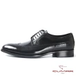 【CUMAR】英式牛津 復古質感正式皮鞋(黑色)