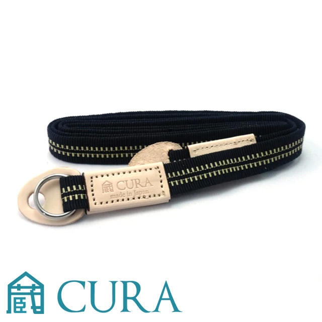【日本3I CURA】絲織相機手腕帶(黑×金)-CSS-200