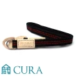 【日本3I CURA】絲織相機手腕帶(黑×紅)-CSS-200