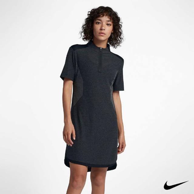 【NIKE 耐吉】Nike Golf 女 高爾夫運動連身洋裝 黑 929925-010