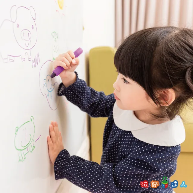 【磁鐵達人】白板牆3片入-60X90cm(膠條 鐵紙 白板牆 幼兒專用 塗鴉 學習)