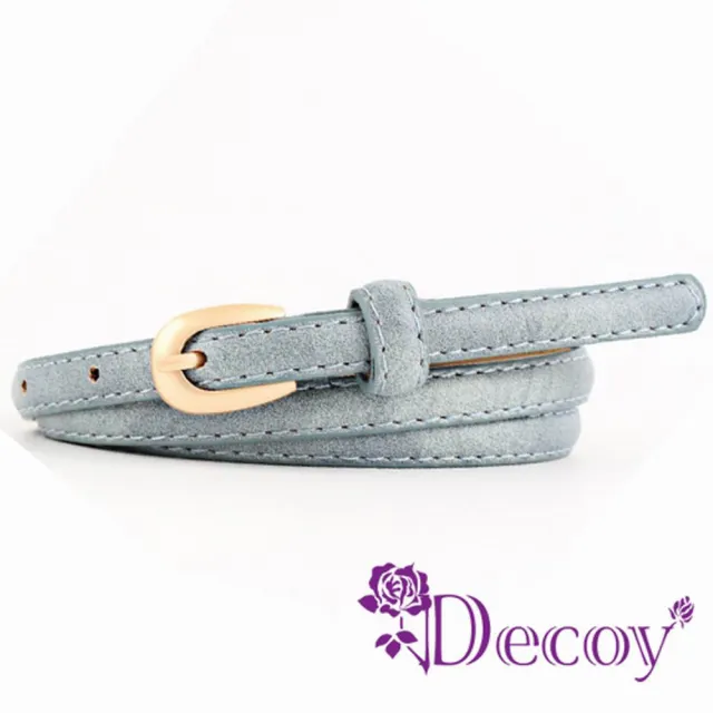 【Decoy】秋色皮紋＊刷霧仿真皮細皮帶/5色可選