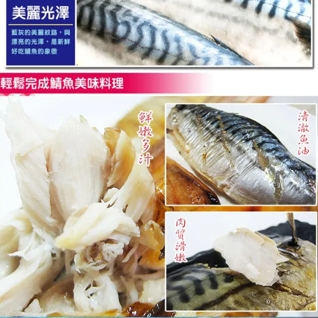 【賣魚的家】厚切鮭魚比目魚鯖魚超值鮮魚三吃共6片組(約1320g±10%/組)