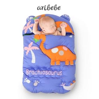 【ARIBEBE】韓國手工嬰兒保暖防踢睡袋包巾(五色)