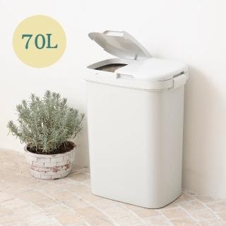 【日本 RISU】二分類防水垃圾桶 70L