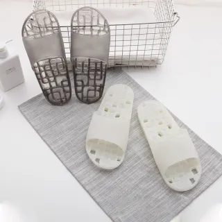 【333家居鞋館】台灣製格紋排水防滑浴室拖鞋