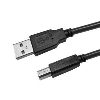 【Bravo-u】2入組 USB 2.0 傳真機印表機連接線-A公對B公(黑色2.7M)