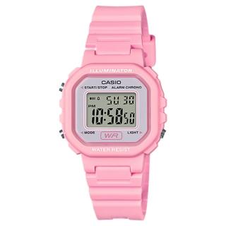【CASIO 卡西歐】中性女錶 電子錶 橡膠錶帶 防水(LA-20WH-4A1)