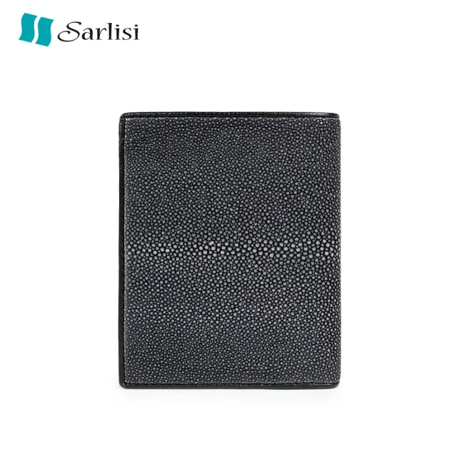 【Sarlisi】泰國磨珠珍珠魚皮皮夾短夾真皮錢包