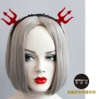 【摩達客】萬聖聖誕派對頭飾-紅黑小惡魔爪創意造型髮箍(變裝必備)