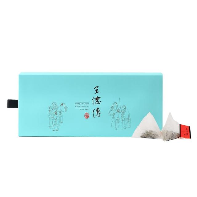 【王德傳】三角立體茶包禮盒-台灣經典名茶15入-阿里山烏龍+凍頂烏龍+紅玉紅茶(德傳茶禮)