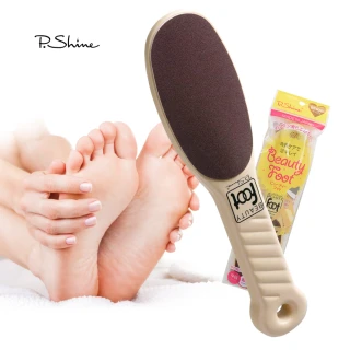 【P.SHINE BEAUTY FOOT】日本製雙面足部去角質硬皮磨砂棒 足搓棒(日本進口)