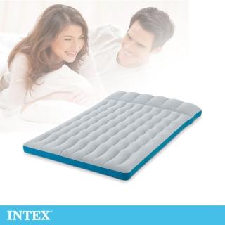 【INTEX】雙人野營充氣床墊/車中床-寬127cm-灰藍色(67999)