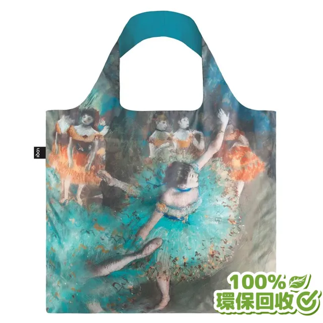 【LOQI】綠色舞者 EDSDR(購物袋.環保袋.收納.春捲包)