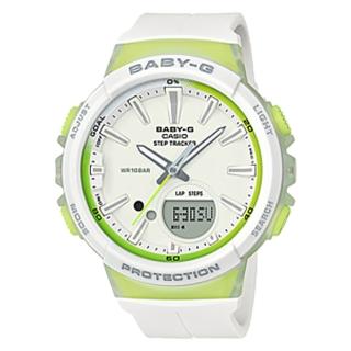 【CASIO 卡西歐】Step Tracker 系列 女錶 計步功能 雙LED燈(BGS-100-7A2)