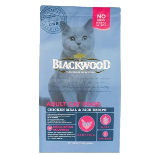 【BLACKWOOD 柏萊富】特調成貓亮毛配方-13.23磅(雞肉+糙米)