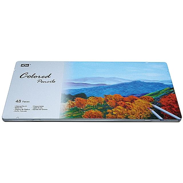 【MONA】80507 油性色鉛筆48色(鐵盒裝)