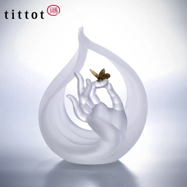 【tittot 琉園】輕拈幸福  擺飾(送禮/琉璃/禮物/玻璃/水晶/藝術品/擺飾/禮贈/企業/)