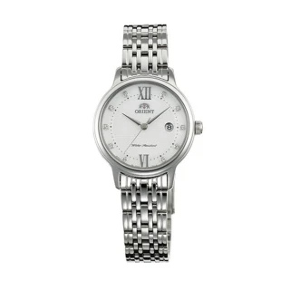 【ORIENT 東方錶】ORIENT 東方錶 OLD SCHOOL系列 時尚石英腕錶 鋼帶款 SSZ45003W 白色 - 28mm(石英錶)