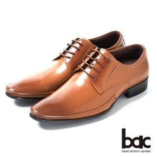 【bac】雅痞型男簡約時尚真皮紳士鞋(棕色)