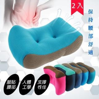 【收納王妃】多功能激厚靠腰枕(2入組隨機出色)