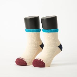 【FOOTER除臭襪】巧拼好繽友運動氣墊襪-童款-全厚底(ZH189-米)