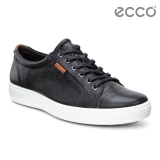 【ecco】SOFT 7 MEN”S 經典輕巧休閒鞋(黑 43000401001)