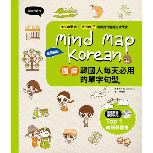 Mind Map Korean 圖解韓國人每天必用的單字句型 | 拾書所