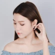 【Emi 艾迷】韓系清新森林豆苗勾勒925銀耳環