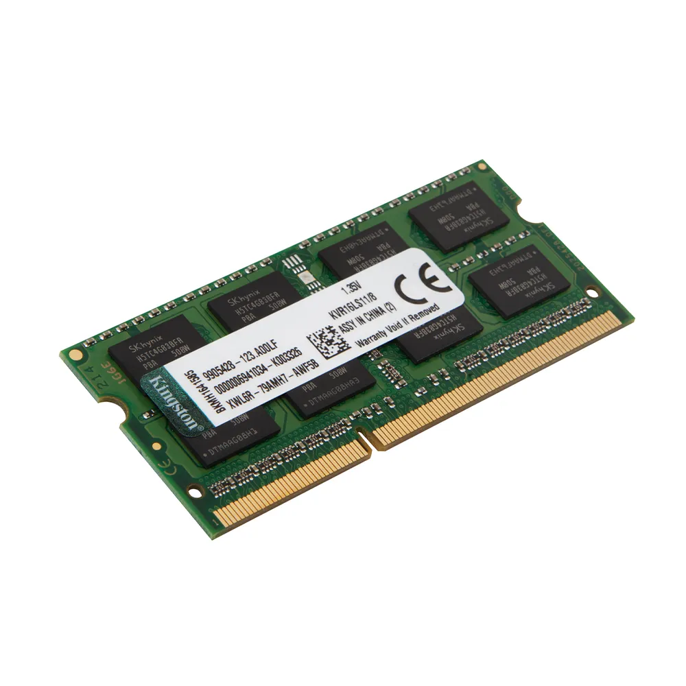 【Kingston 金士頓】8GB DDR3 1600 筆記型記憶體-低電壓1.35V(KVR16LS11/8)