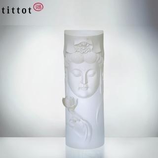 【tittot 琉園】捻花持悲 琉璃 擺飾(送禮/琉璃/禮物/玻璃/水晶/藝術品/擺飾/禮贈/企業/)