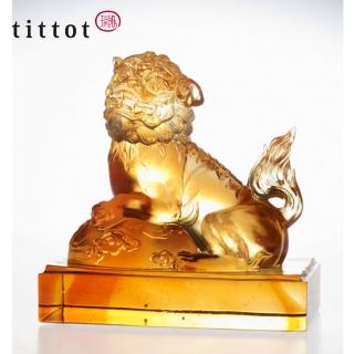 【tittot 琉園】環宇祥獅 擺飾(送禮/琉璃/禮物/玻璃/水晶/藝術品/擺飾/禮贈/企業/)