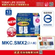【TORAY 東麗】快速淨水 濾心MKC.SMX2快速淨水2pcs(總代理貨品質保證)