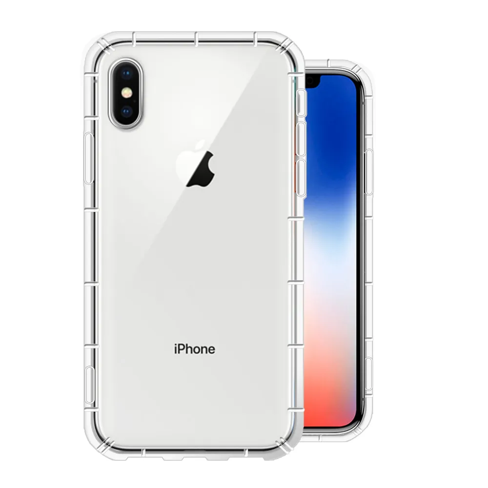 【YANG YI 揚邑】Apple iPhone X / XS 5.8吋空壓氣囊式防撞耐磨不黏機清透手機殼