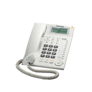 【Panasonic 國際牌】多功能來電顯示有線電話-時尚白(KX-TS880)