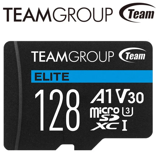 【TEAM 十銓】128GB microSDXC TF UHS-I U3 C10 記憶卡(最高讀取：100MB/s)