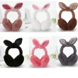 【zidood】韓風 絨毛兔耳朵耳罩-灰色(雜誌款 保暖耳罩 聖誕裝扮禮物)