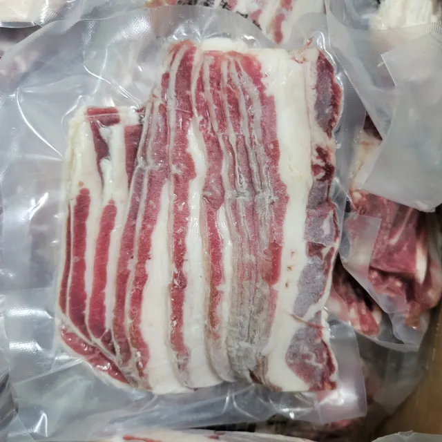 【饗讚】買6送6-美國牛五花肉片+霜降牛肉片6包組(150G-共12包/中秋烤肉/火鍋/燒烤)