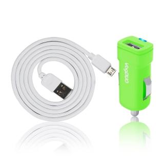 【VogDUO】福利品．PK115-G 車用USB迷你型充電組(商品完整/外盒小瑕疵)