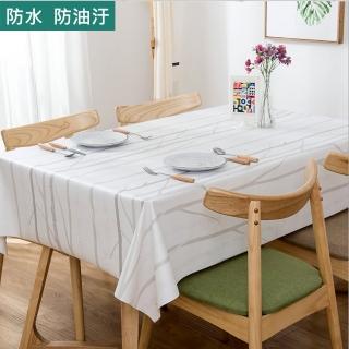【媽媽咪呀】高階複合材質防水防油汙餐桌墊/餐桌巾/野餐墊/法式田園手繪設計 冬之森 137*180cm