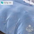 【AGAPE 亞加．貝】《篳路藍縷》雙人特大6x7尺 100%高級純天絲四件式兩用被床包組(獨家花色)