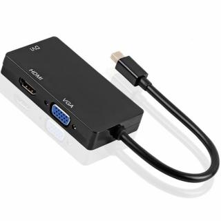 Mini DP 三合一轉換器 轉DVI-HDMI-VGA(Adapter04)