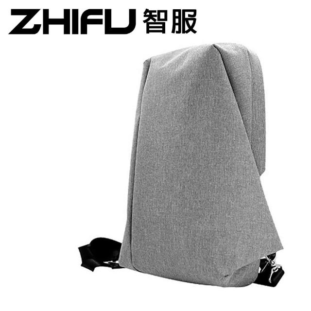 【ZHIFU 智服】終極防盜側背包 單肩淺灰色-博林代理公司貨(防盜側背包 防盜包 智服 ZHIFU 側背包 斜背包)